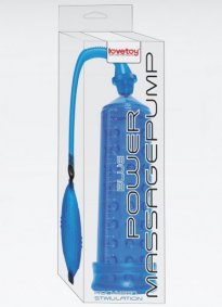 Power Massage Pump Mavi Vakumlu Penis Pompası