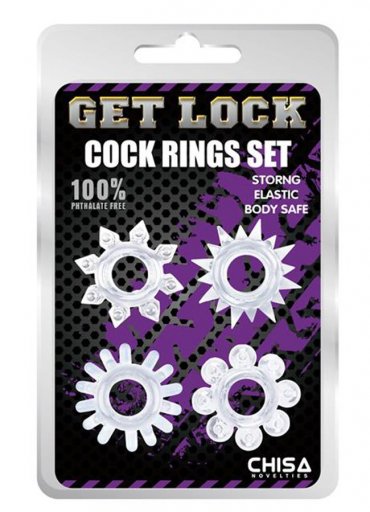 Get Lock Tırtıklı Penis Halka Seti