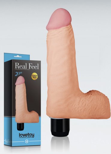 Real Feel Cyberskin 18 Cm Titreşimli Vibratör Penis