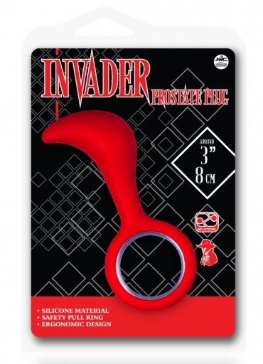 Invader Prostate Plug Kırmızı Anal Tıkaç