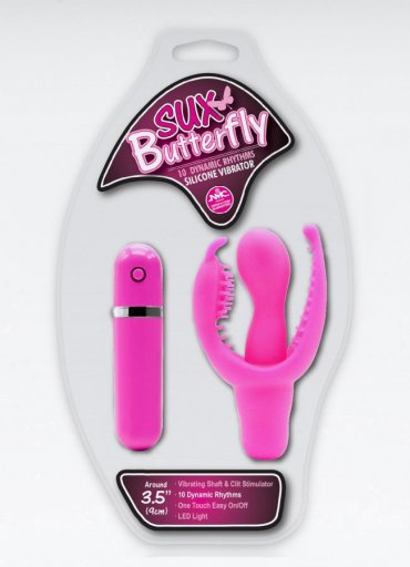 Butterfly Sux Klitoral Uyarıcılı Silikon Vibratör