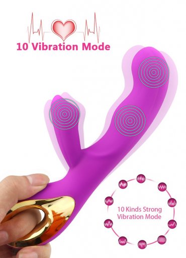 G-Spot Rabbitli Klitoris Usb Şarjlı Orgazm Vibratörü