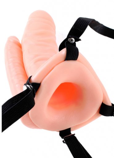 Unisex İçi Boş Titreşimli Çift Taraflı Realistik Penis
