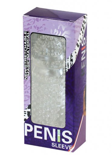 Penis Sleeve Şeffaf Beyaz Penis Kılıfı