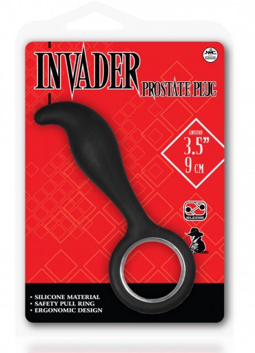 Invader Prostate Plug Siyah Anal Tıkaç