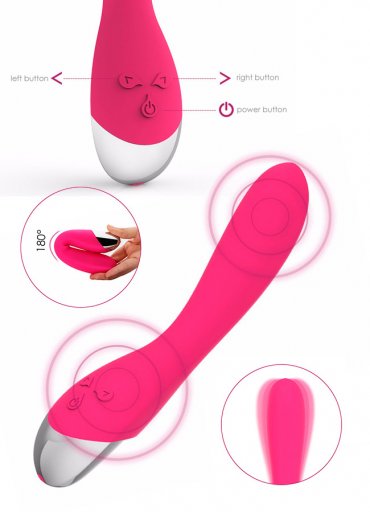 Su Geçirmez USB Şarzlı Medikal Slikon Orgazm Vibratörü