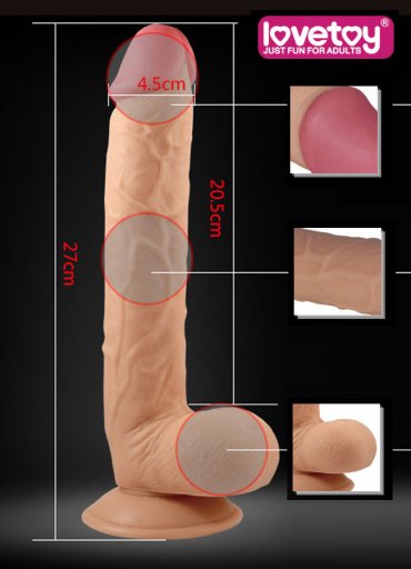 27 Cm Realistik Gerçekçi Damarlı Penis