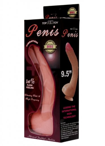 Ten Renginde Vantuzlu Testisli Titreşimli Realistik Penis