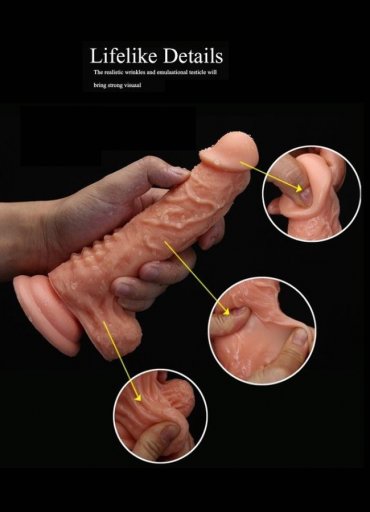 İçi Boş Belden Bağlamalı 19.5 cm Penis Dildo