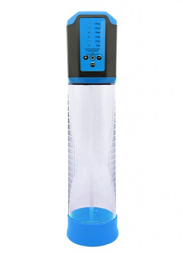 Şarjlı LCD Göstergeli Otomatik Penis Pompası Mavi
