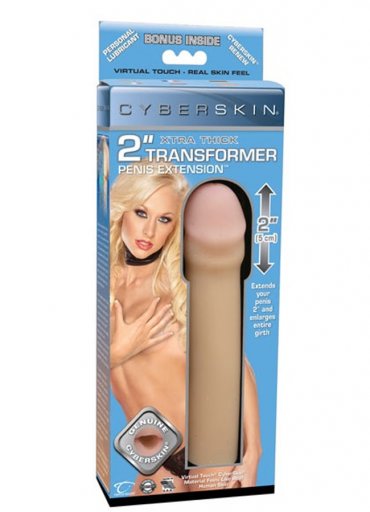 CyberSkin 2 Extra Thick Transformer Penis Extension Light