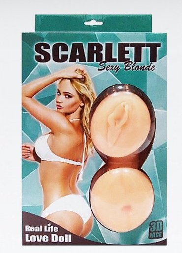 Scarlett Sexy Blonde Gerçekçi Sarışın Şişme Bebek