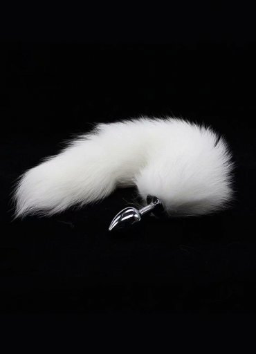 Beyaz Kedi Kuyruklu Anal Tıkaç
