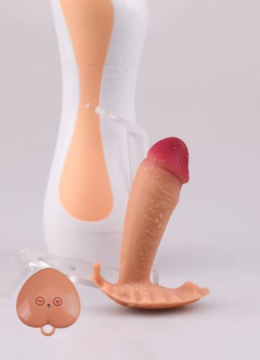 Giyilebilen Klitoris Uyarıcılı Isıtıcılı Titreşimli Vibratör