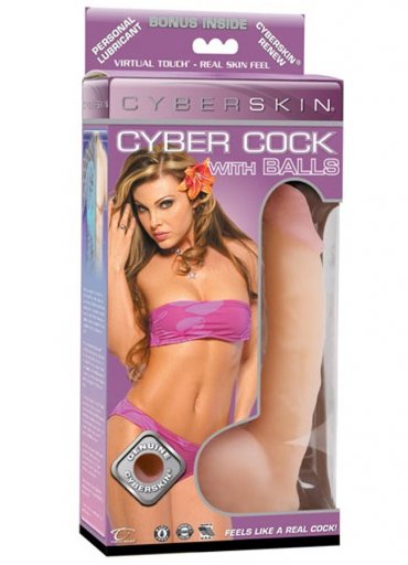 CyberSkin Cyber Cock with Balls Light