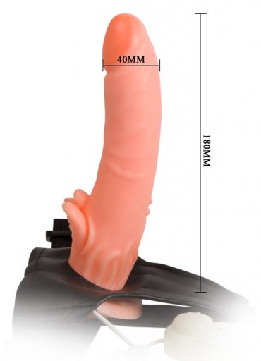 Belden Bağlamalı Klitoris Uyarıcılı Realistik Vibratör