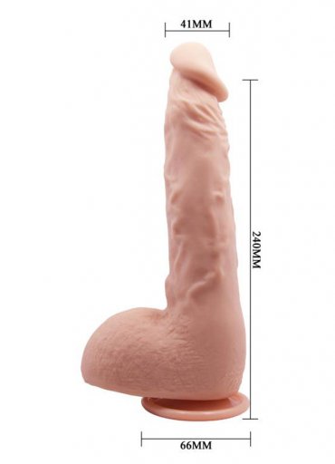24 Cm Ultra Soft Dokuda Realistik Penis Dildo