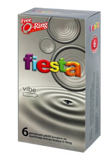 Fiesta Vibe 6lı Prezervatif Titreşimli Halka Hediyeli