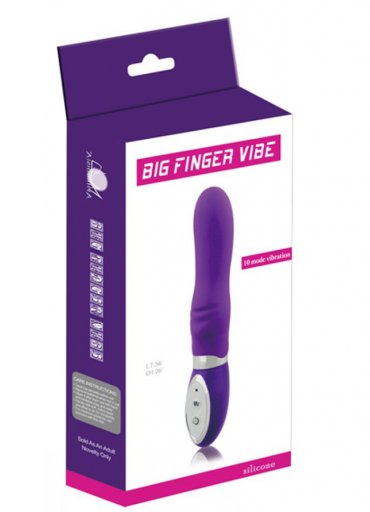 Big Finger 10 Farklı Titreşim Mod Silikon Vibratör