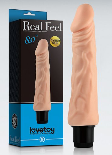 Real Feel Cyberskin 21 Cm Titreşimli Vibratör Penis
