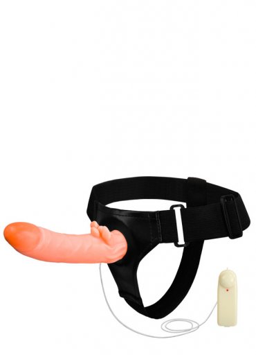 Belden Bağlamalı Klitoris Uyarıcılı Realistik Vibratör