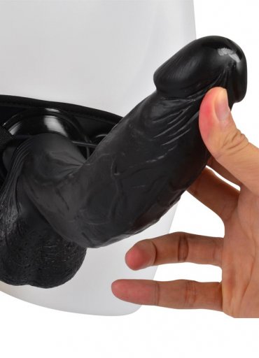 Siyahi 19 Cm Belden Bağlamalı Penis