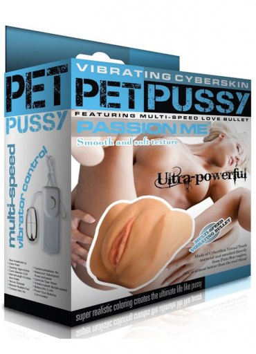 Cyberskin Pet Pussy Titreşimli Realistik Vajina